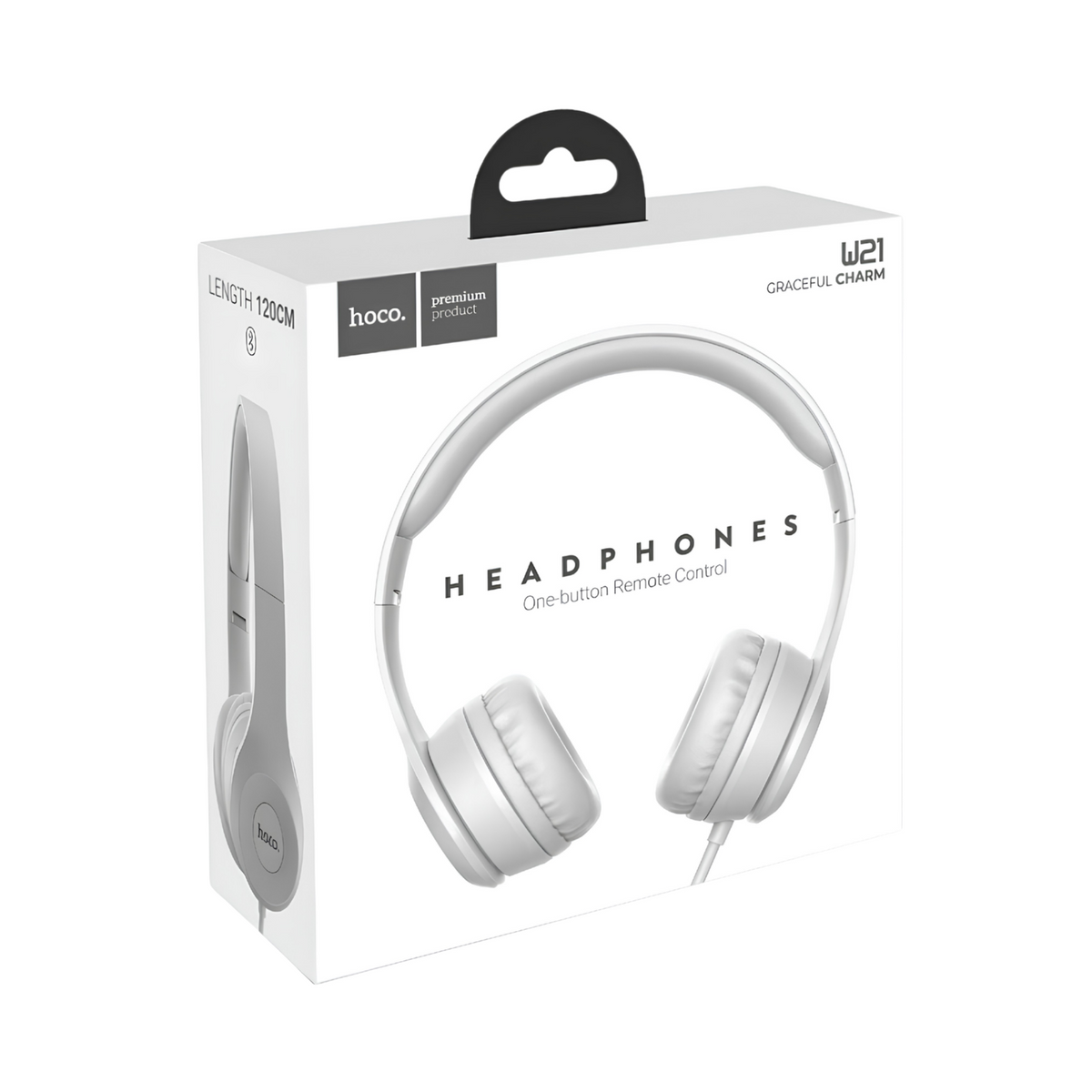 Hoco W21 Graceful Charm Wired Headphones Grey