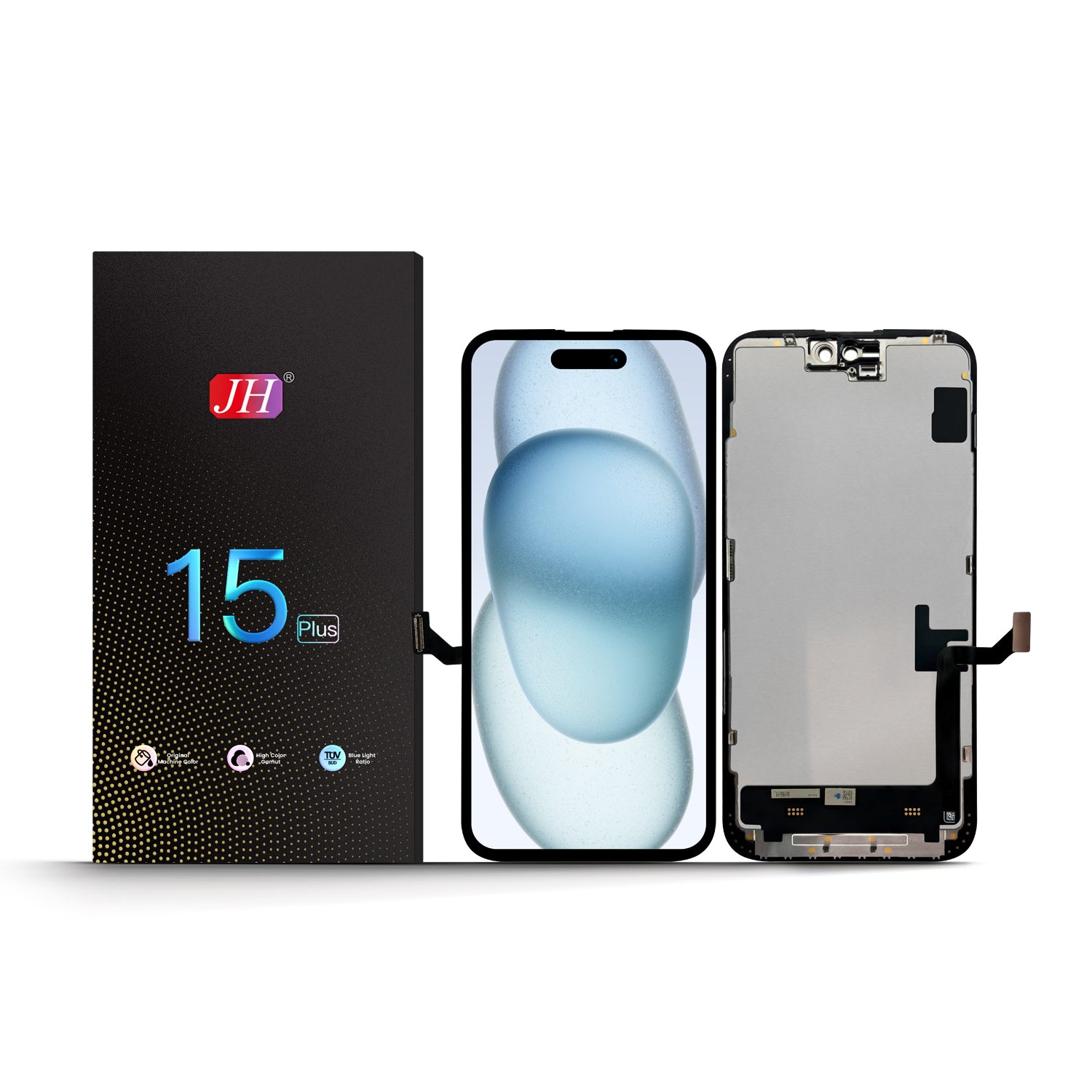 For Apple iPhone 15 Plus LCD Screen Replacement JH FHD - Black