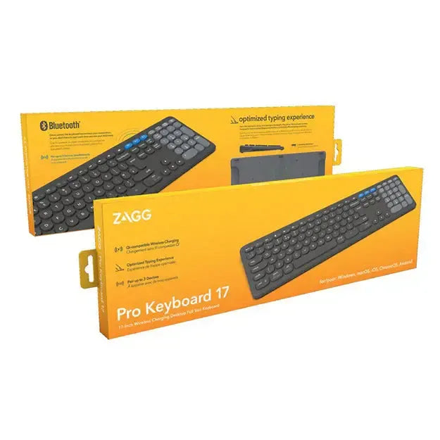 ZAGG Pro 17 Full Size Wireless Desktop Keyboard UK Layout