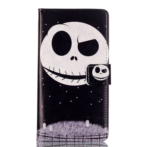 For Samsung Galaxy Grand Prime G530F/Grand Prime Plus Wallet Case Design Eyebrow Up Ghost