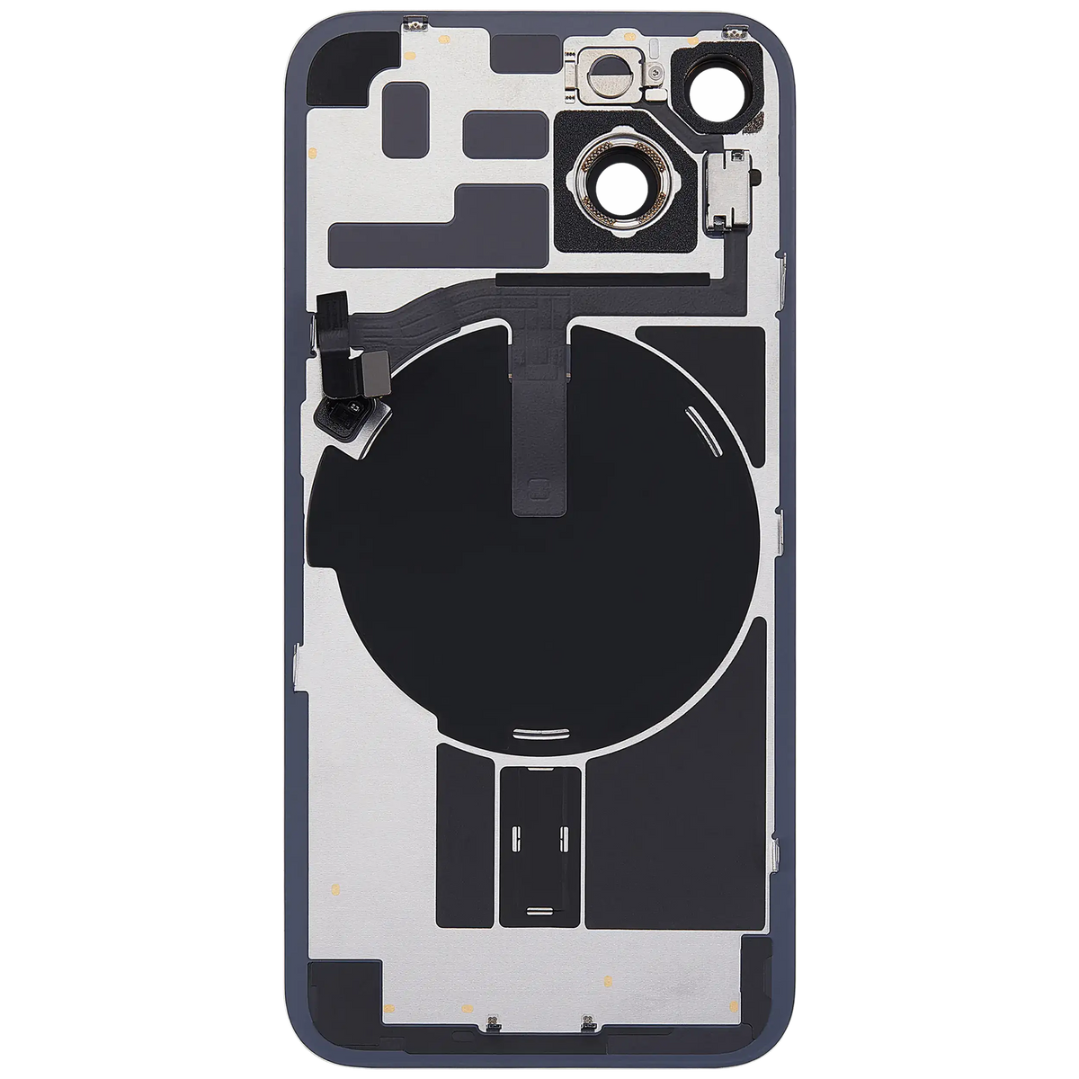 For iPhone 14 Back Glass With MagSafe Magnet, NFC & Flashlight Flex Pulled - Grade A - Starlight
