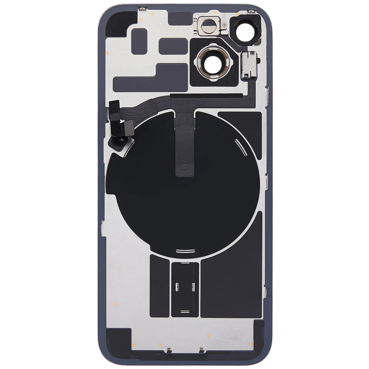 For iPhone 14 Back Glass With MagSafe Magnet, NFC & Flashlight Flex Pulled - Grade B - Red