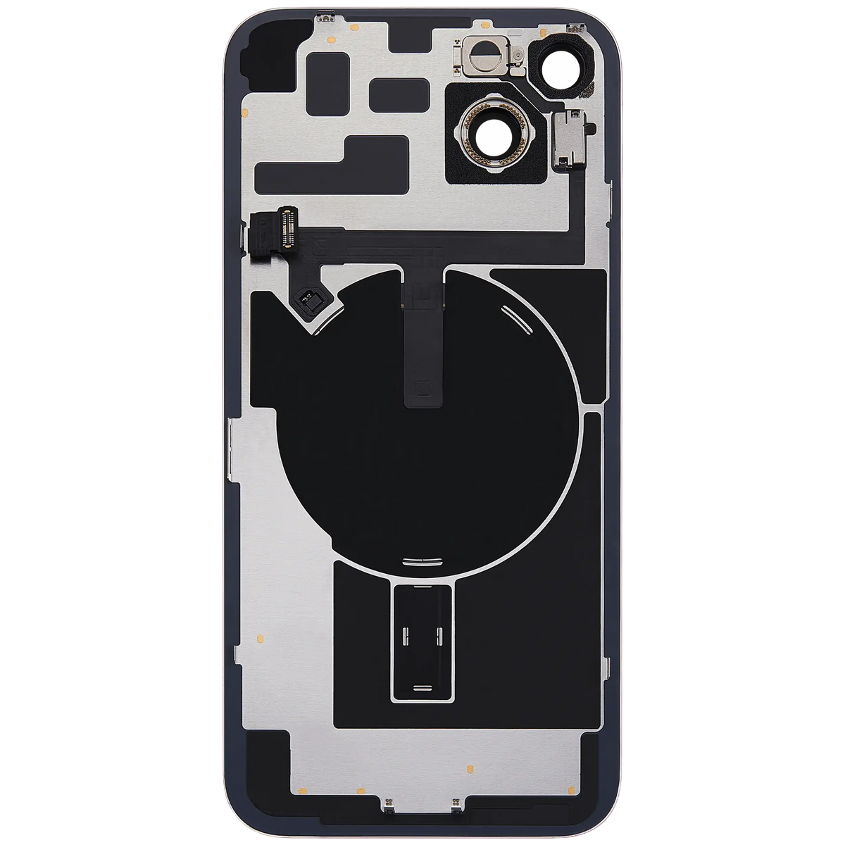 For iPhone 14 Plus Back Glass With MagSafe Magnet, NFC & Flashlight Flex Pulled - Grade C - Red