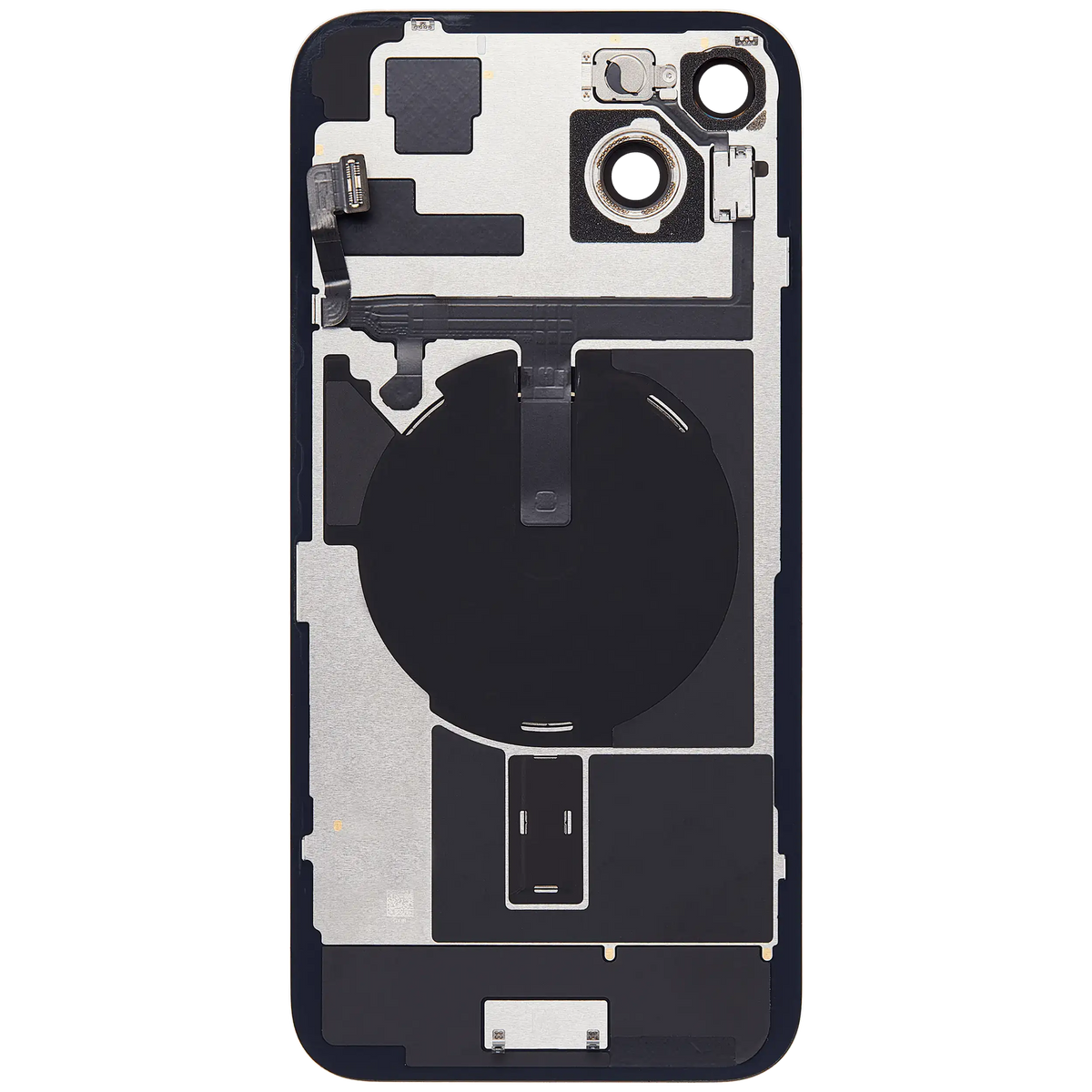 Back Glass W/ Mag Safe Magnet & Nfc & Flashlight Flex For I Phone 15 Plus (Used Oem Pull: Grade B) (Yellow)