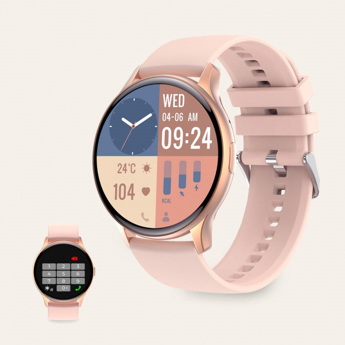 Ksix Smartwatch Core AMOLED Pink-www.firsthelptech.ie