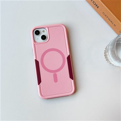 For Apple iPhone 16 (Magsafe) Symmetry Exploiter Case Pink-www.firsthelptech.ie