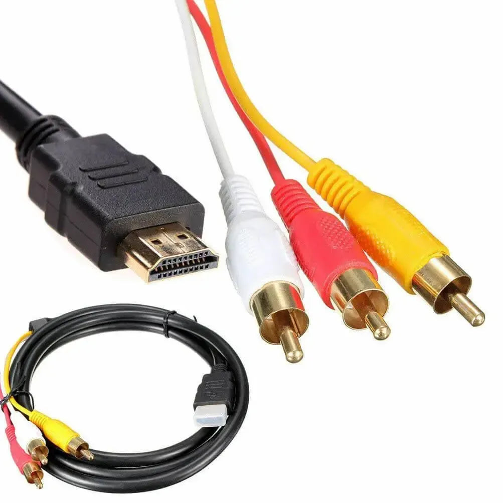 3 RCA To HDMI Male 1080P Video Audio AV Component Converter Adapter 3 RCA To HDMI Male 1080P Video Audio AV Component Converter Adapter
