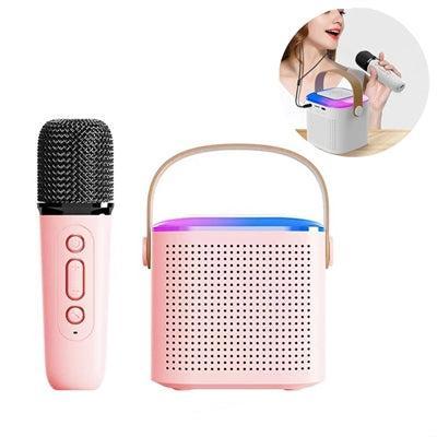 Y1 Smart Voice Modifier Karaoke Machine Pink-www.firsthelptech.ie