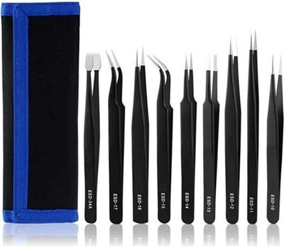 ESD-9 Tweezers Set 9 PCS-www.firsthelptech.ie