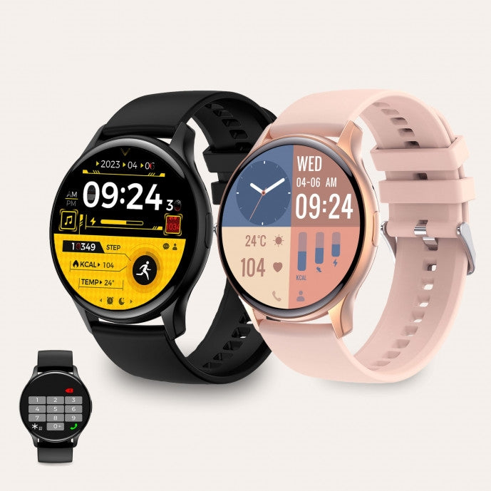 Ksix Smartwatch Core AMOLED Black-www.firsthelptech.ie