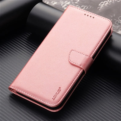 For Samsung Galaxy A06 Premium Aokus Wallet Case Rose Gold