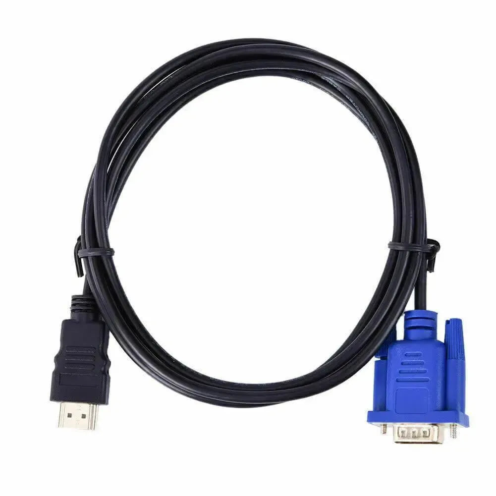 1.8m HDMI Male to VGA Male HD15 Video Adapter Cable