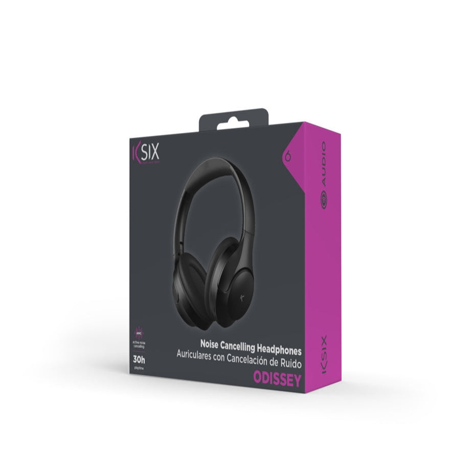 KSIX Odissey Wireless Headphones, ANC + ENC Black