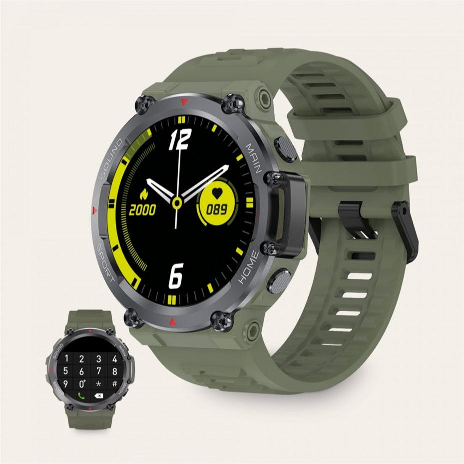 Ksix Oslo Calling Version iP68 Smartwatch Green-www.firsthelptech.ie