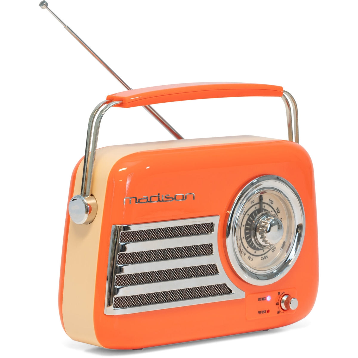 Madison FREESOUND-VR40OR 10-5606MAD Portable Bluetooth Vintage Radio 30W Orange