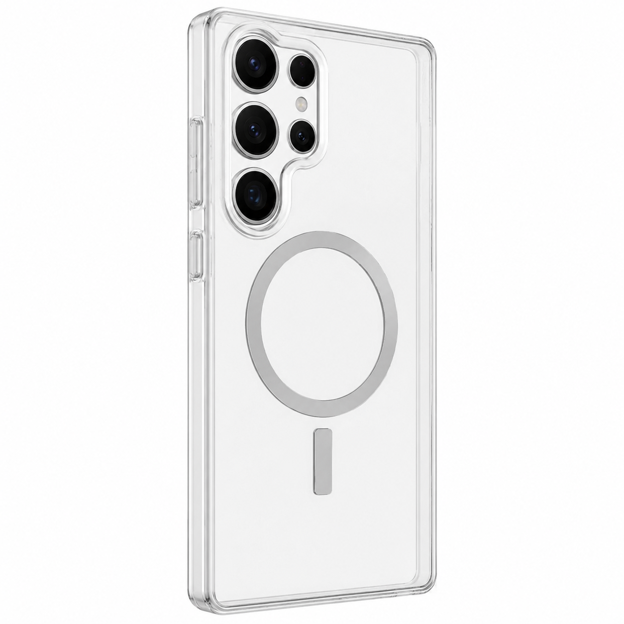 For Samsung Galaxy S25 Ultra Heavy Duty Axis Magsafe Transparent Magnetic Case