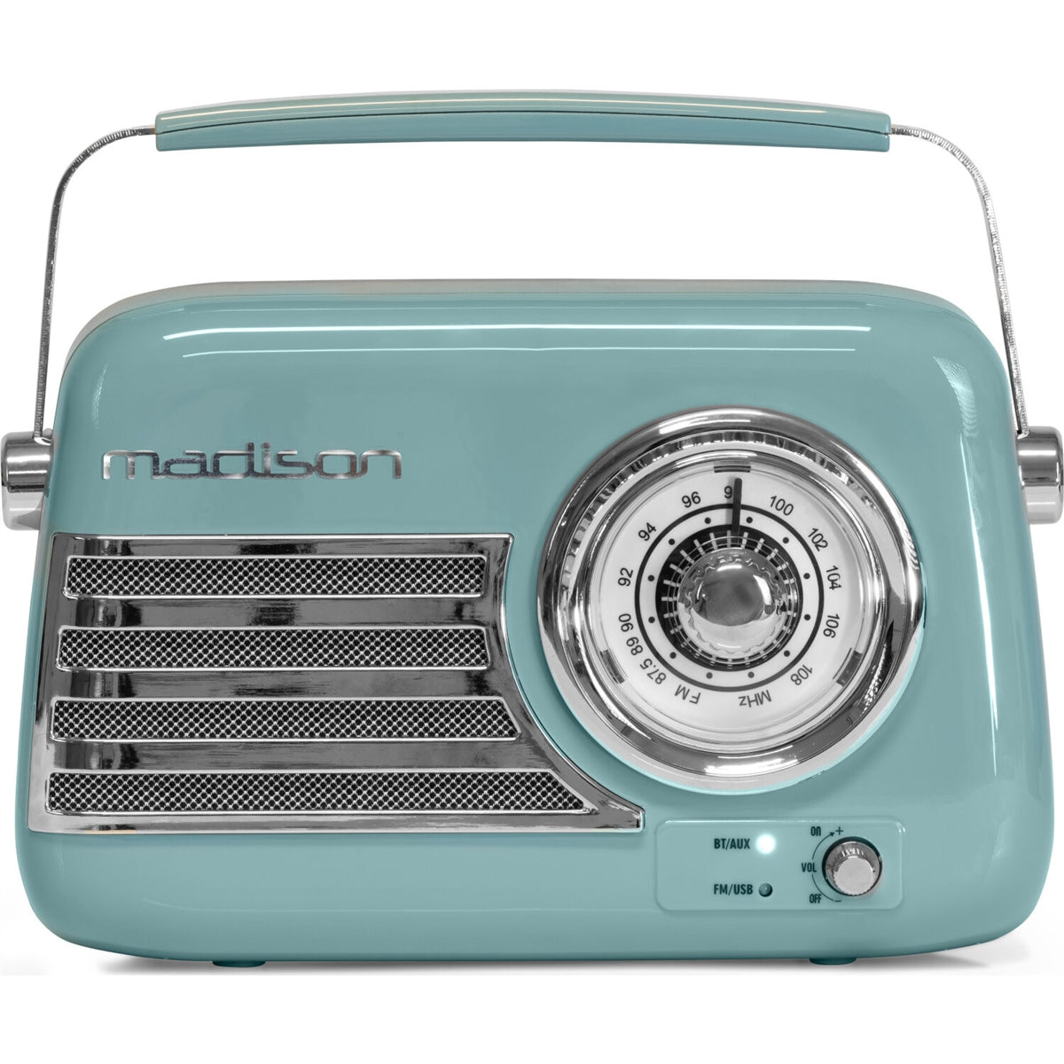 Madison FREESOUND-VR40BLU 10-5607MAD Portable Bluetooth Vintage Radio 30W Blue