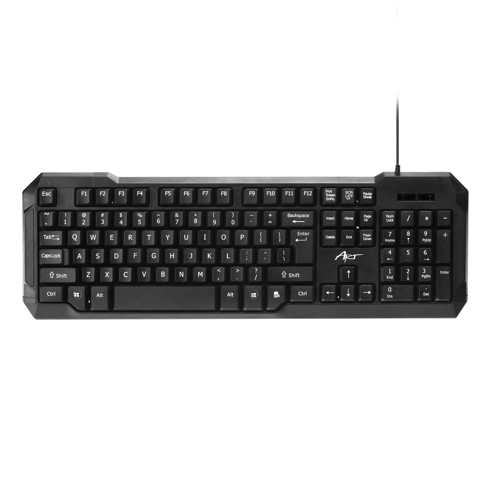 ART AK-46U Wired UK Keyboard Black-www.firsthelptech.ie