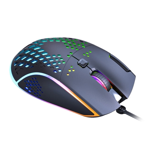 IMICE T97 (7 Keys) RGB Honeycomb Gaming Wired Mouse Black-www.firsthelptech.ie