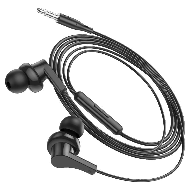 Hoco M114 Jia Universal Earphones with Microphone Black-www.firsthelptech.ie