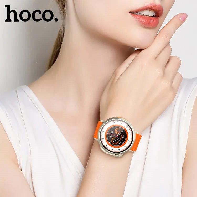 Hoco Y18 Smart IP65 Ultra Band Sports Watch Gold-www.firsthelptech.ie