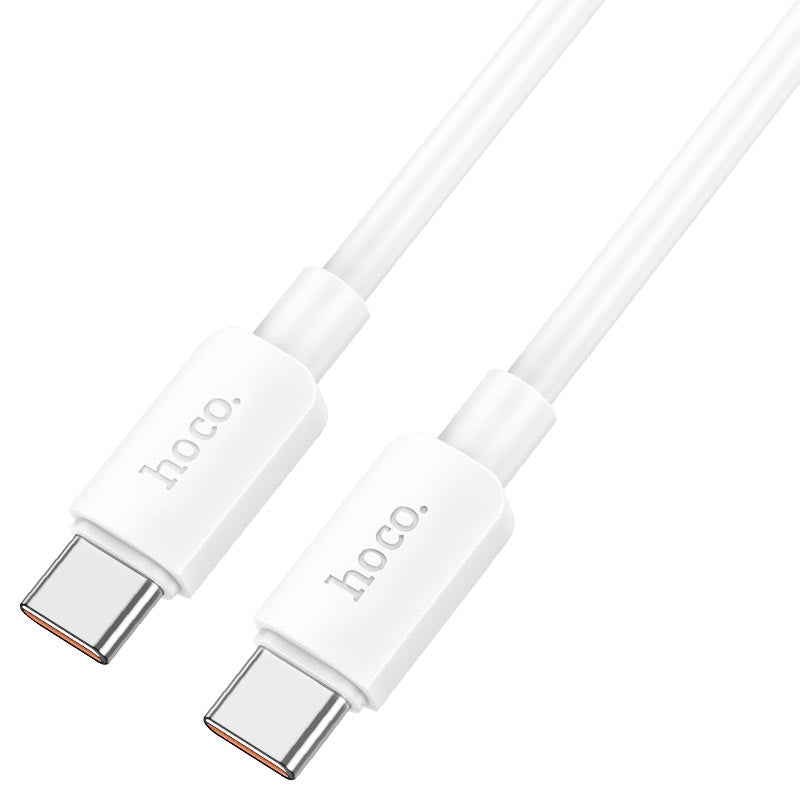 Hoco X96 Hyper Type-C to Type-C Fast Charging Cable 100W 1m White-www.firsthelptech.ie