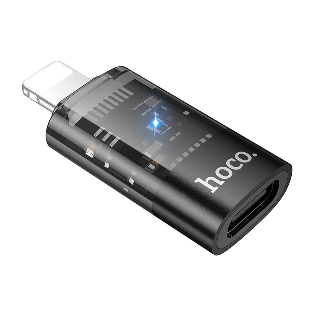 HOCO UA36A OTG Adapter Lightning (Male) to Type C (Female) Transparent Black