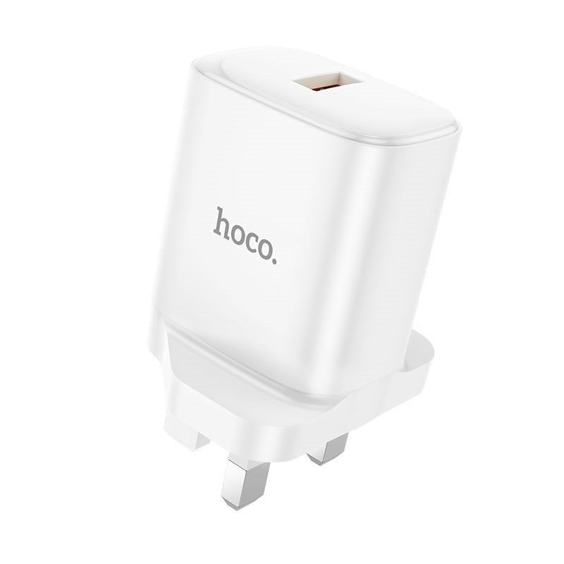 Hoco DC90 King Single Port QC3.0 Charger 18W White