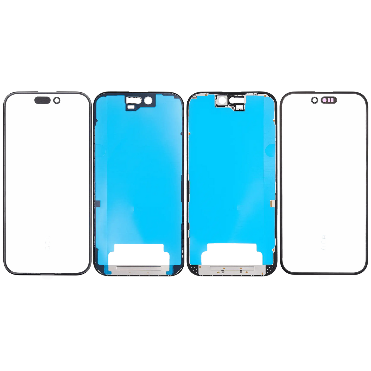 3 In 1 (Glass With Oca Pre Installed + Frame) For I Phone 16 (Oca Master)