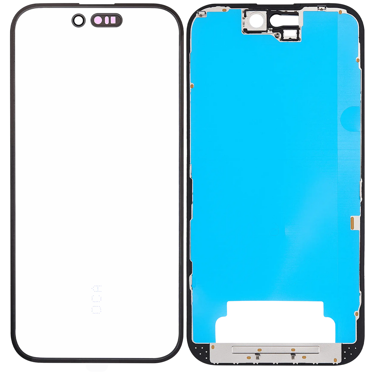 3 In 1 (Glass With Oca Pre Installed + Frame) For I Phone 16 (Oca Master)