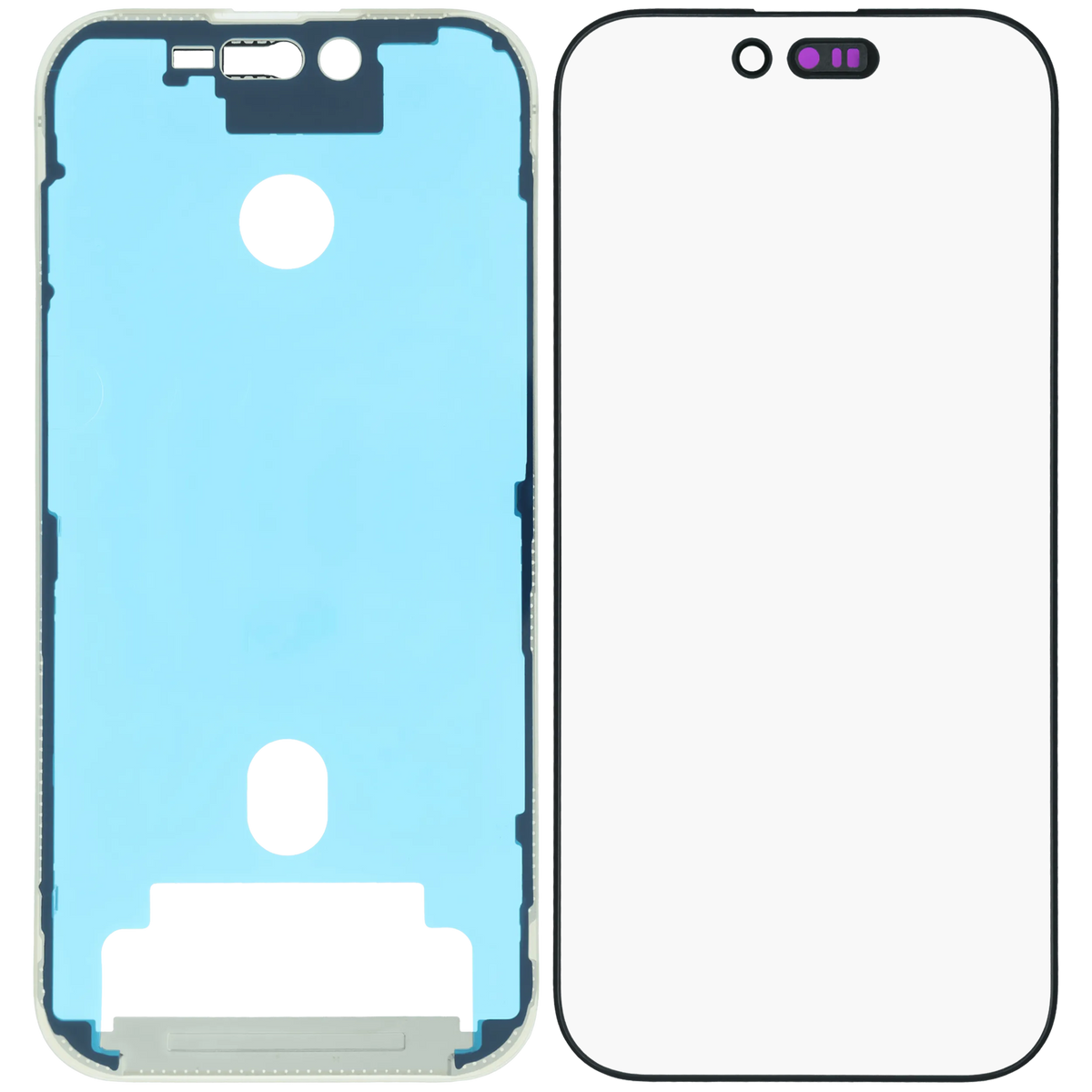 3 In 1 (Glass With Oca Pre Installed + Frame) For I Phone 16 Pro (Oca Master)