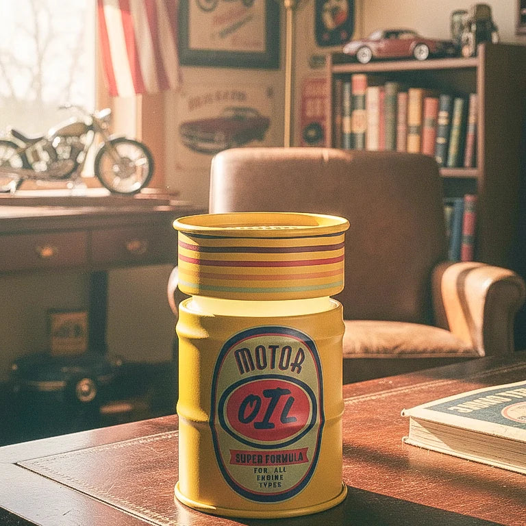 DrumBeat Oil Classic Route 66 Style Bluetooth Speaker Yellow