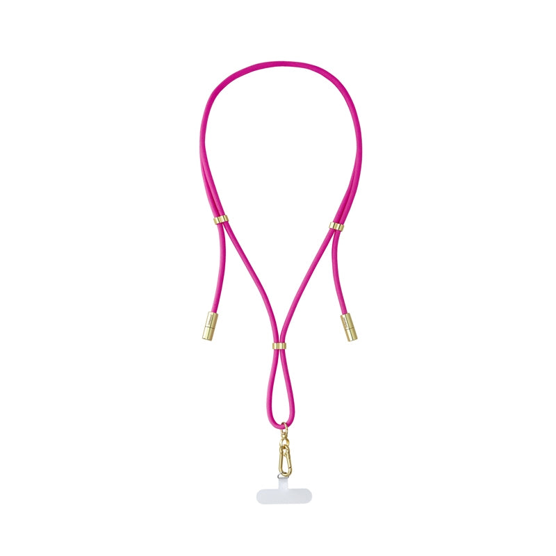 Intenso Nylon USB C-C Cell Phone Charging Lanyard 1.6m 60W Pink