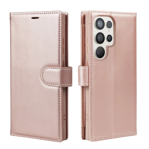 For Samsung Galaxy S24 Ultra Premium Aokus Wallet Case Rose Gold