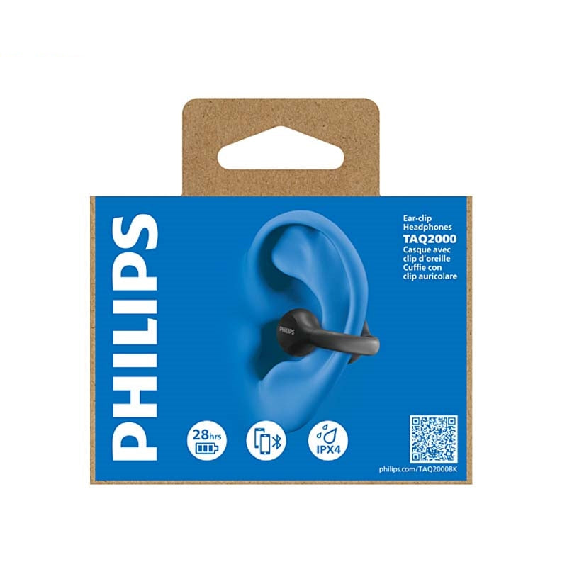 Philips TAQ2000BK/00 Ear Clip BT Headphones Black
