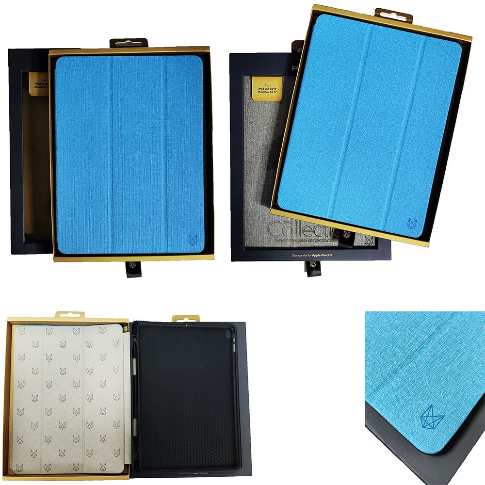 For Apple Foxwood iPad Air 3 2019 10.5 inch & iPad Pro 2017 10.5 inch - Blue-www.firsthelptech.ie
