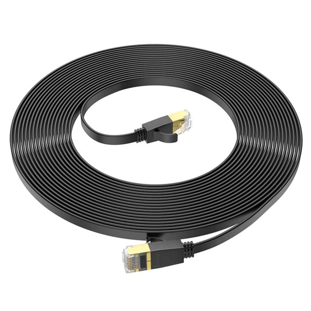 Hoco US07 Cat6 RJ45 Eneral Pure Copper Flat LAN Ethernet Network Cable 10M