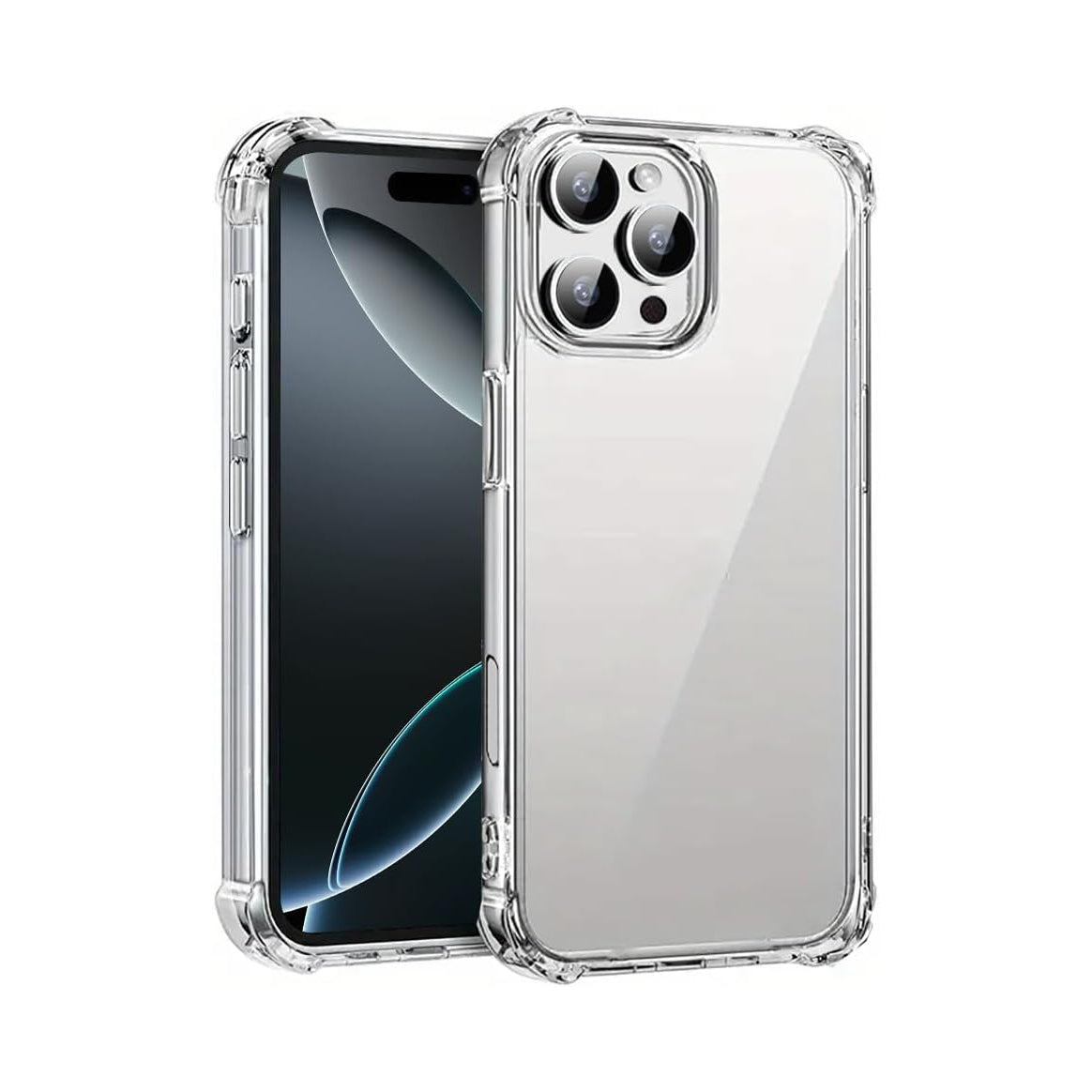 For Apple iPhone 16 Pro Max Shockproof Transparent Gel Case