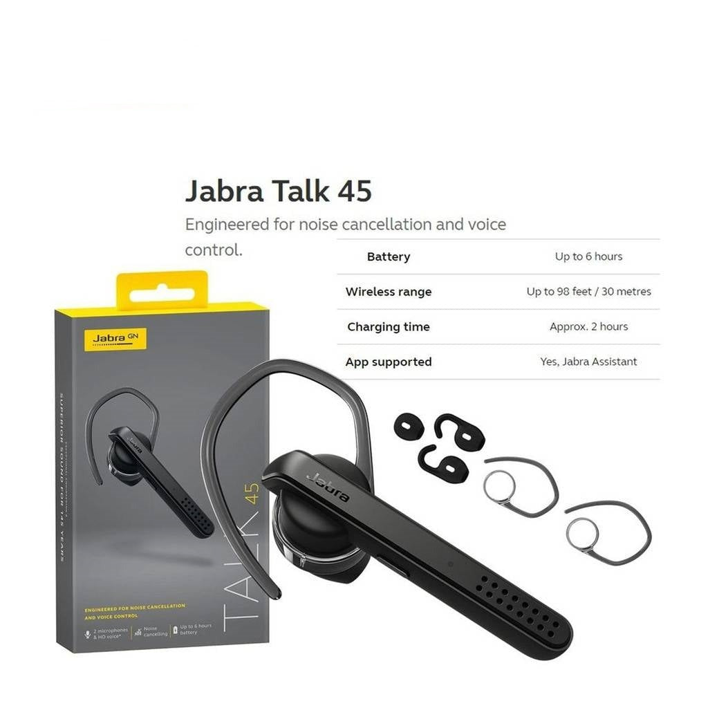 Jabra Talk 45 In Ear Bluetooth Earphone Black