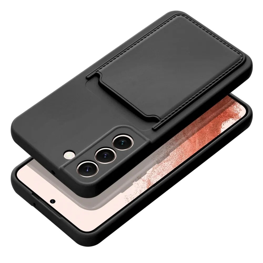 For Samsung Galaxy A55 5G Card Holder Case Black