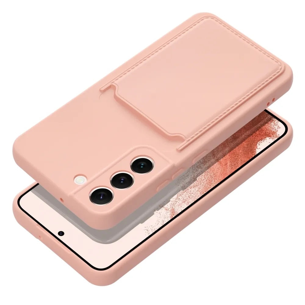 For Samsung Galaxy A55 5G Card Holder Case Pink