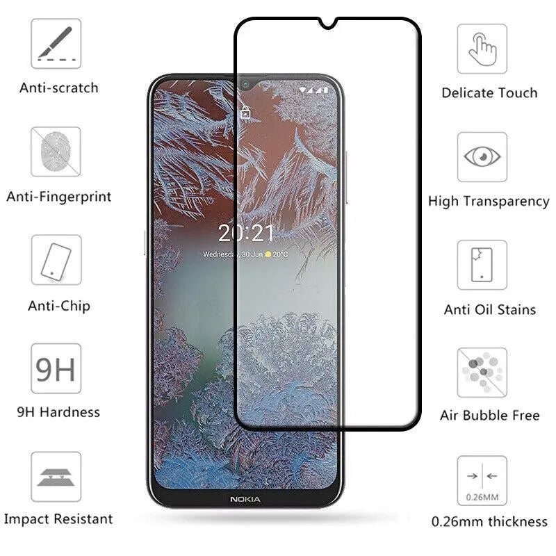 5D Full Coverage Screen Protector For Nokia G20 Tempered Glass