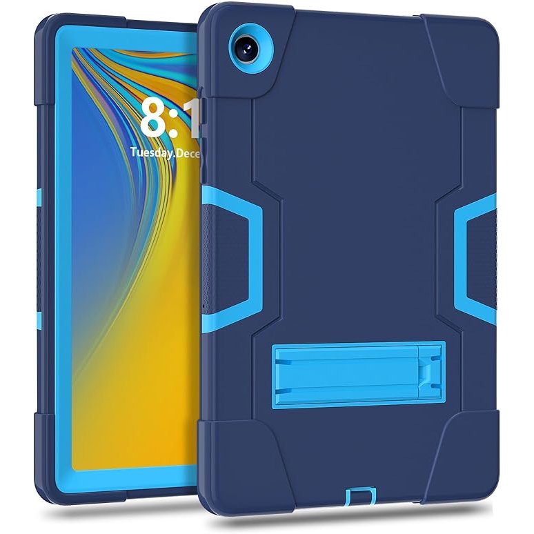 For Samsung Galaxy Tab A8 10.5 SM-X200 (2021) Hard Case Survivor with Stand - Blue