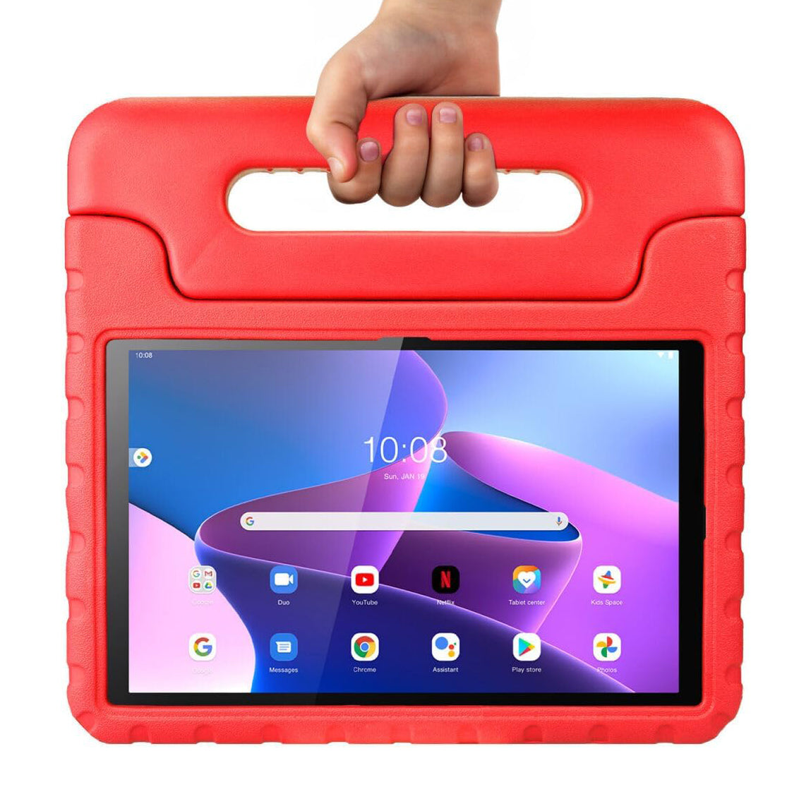 For Lenovo Tab M10 3rd Gen TB328FU / TB328XU Kids Case Shockproof Cover With Stand - Red