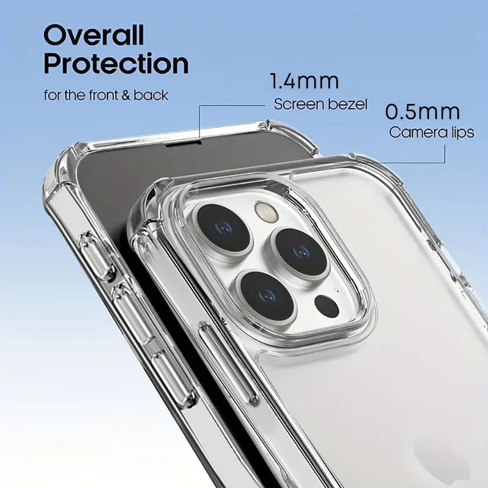 For Apple iPhone 16 Pro Shockproof Transparent Gel Case