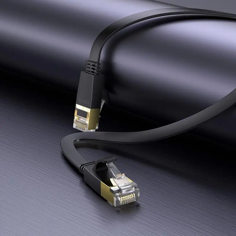 Hoco US07 Cat6 RJ45 Eneral Pure Copper Flat LAN Ethernet Network Cable 5M