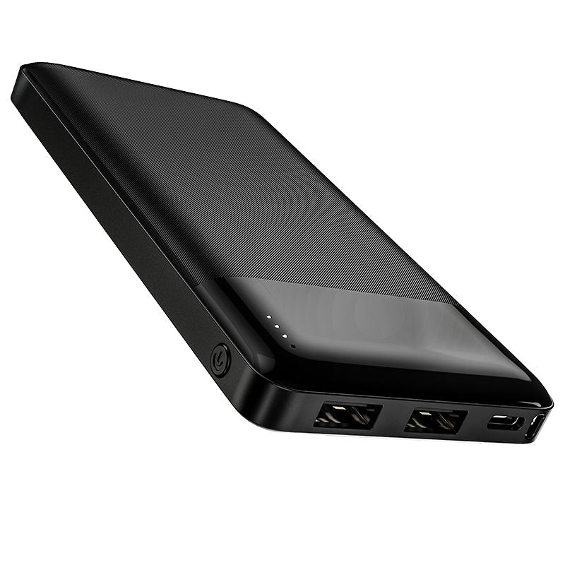 Hoco J72 Easy Slim Dual USB Travel Power Bank 10000 mAh Black-www.firsthelptech.ie