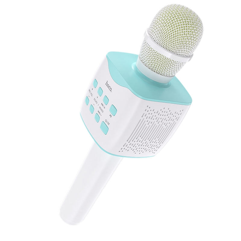 Hoco BK5 KTV Wireless BT5.0 Karaoke Microphone Blue