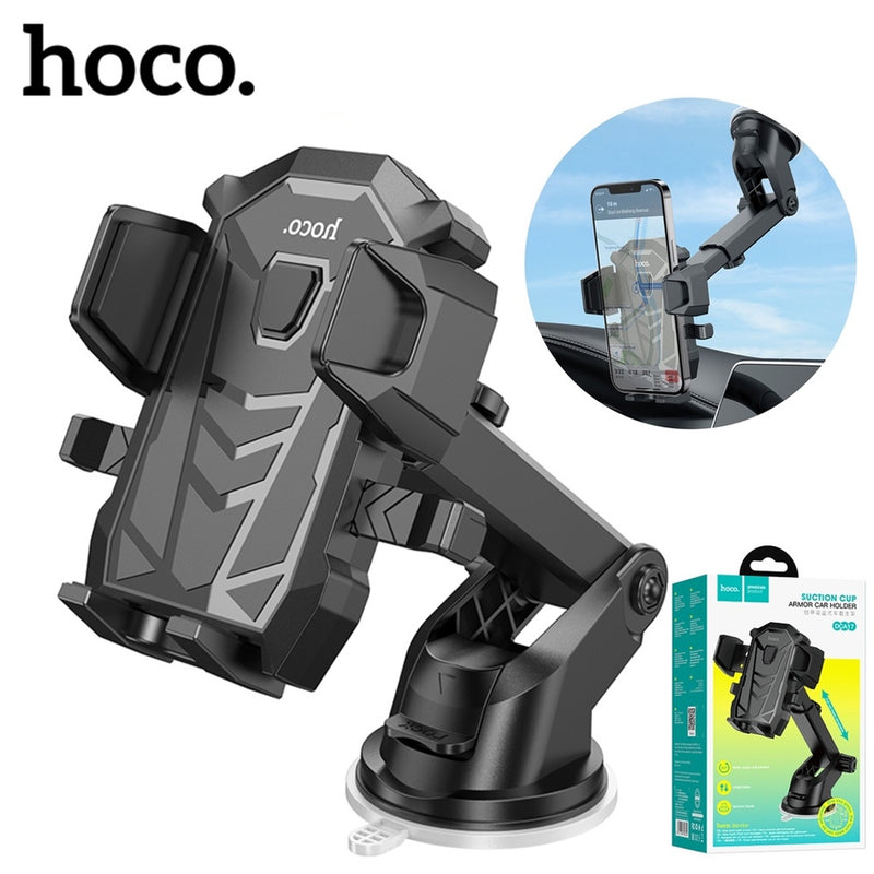 Hoco DCA17 Armor Universal Suction Car Holder Black