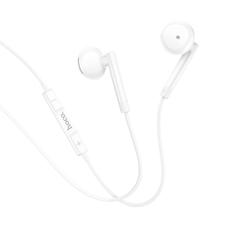 Hoco M95 Type-C Wire-Controlled Earphones with Mic White